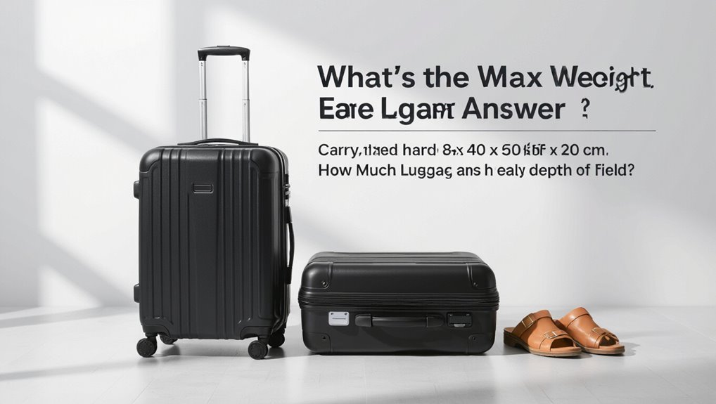 luggage limits vary significantly