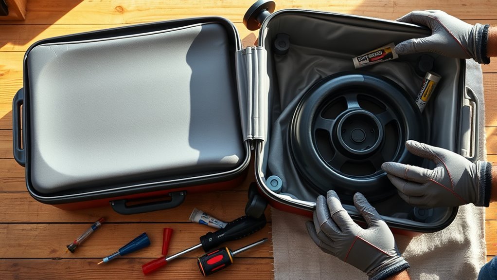 luggage repair and warranty