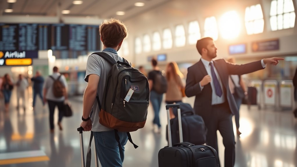 luggage size and count