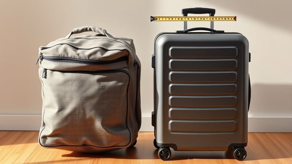 luggage size and protection