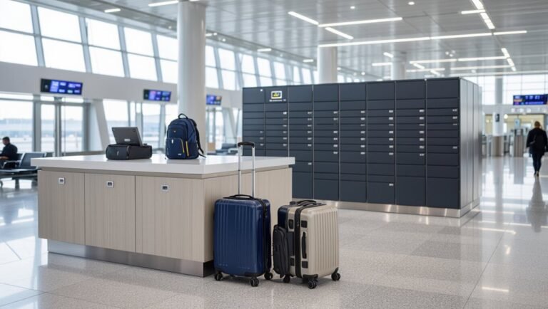 luggage storage available inside