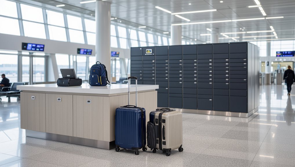 luggage storage available inside