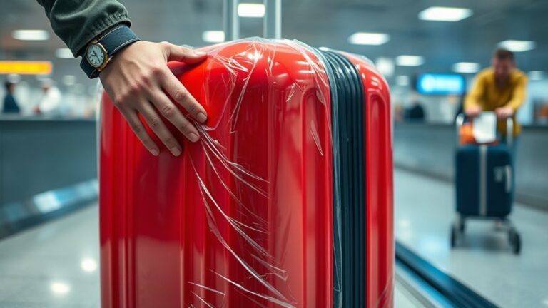 luggage wrapping offers protection