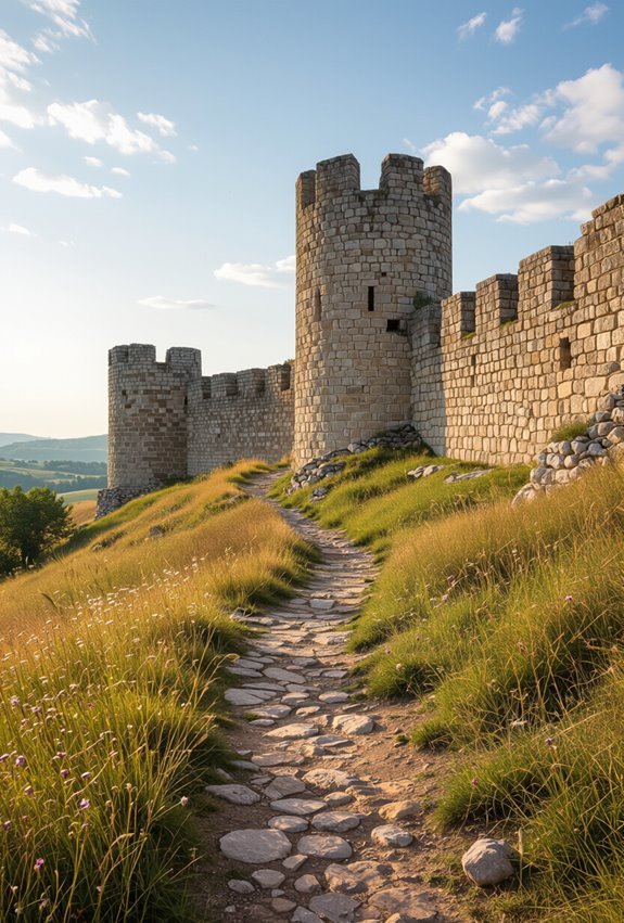 medieval fortress with panoramic views
