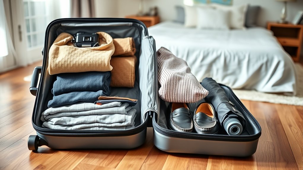 medium suitcase packing capacity