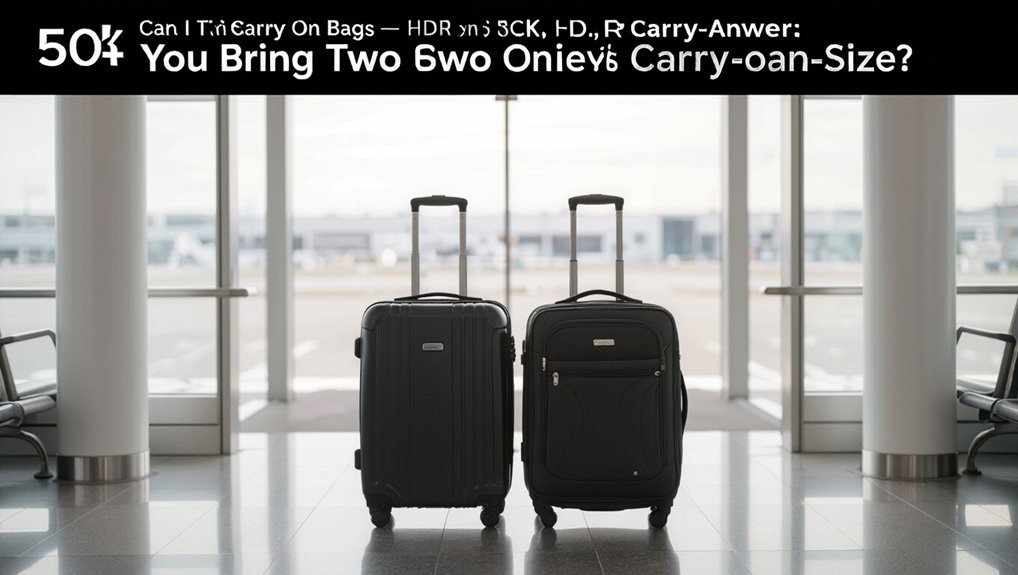 one carry on one personal