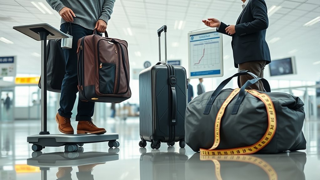 overweight versus oversized rules