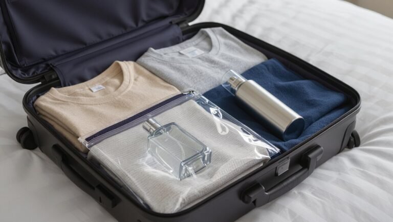 pack aerosols with caution