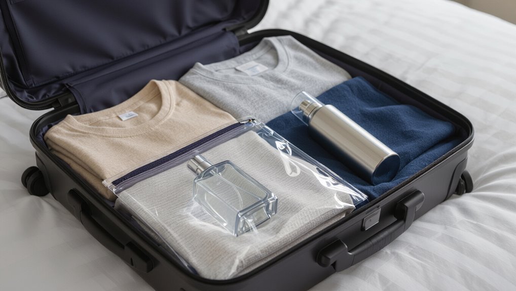 pack aerosols with caution