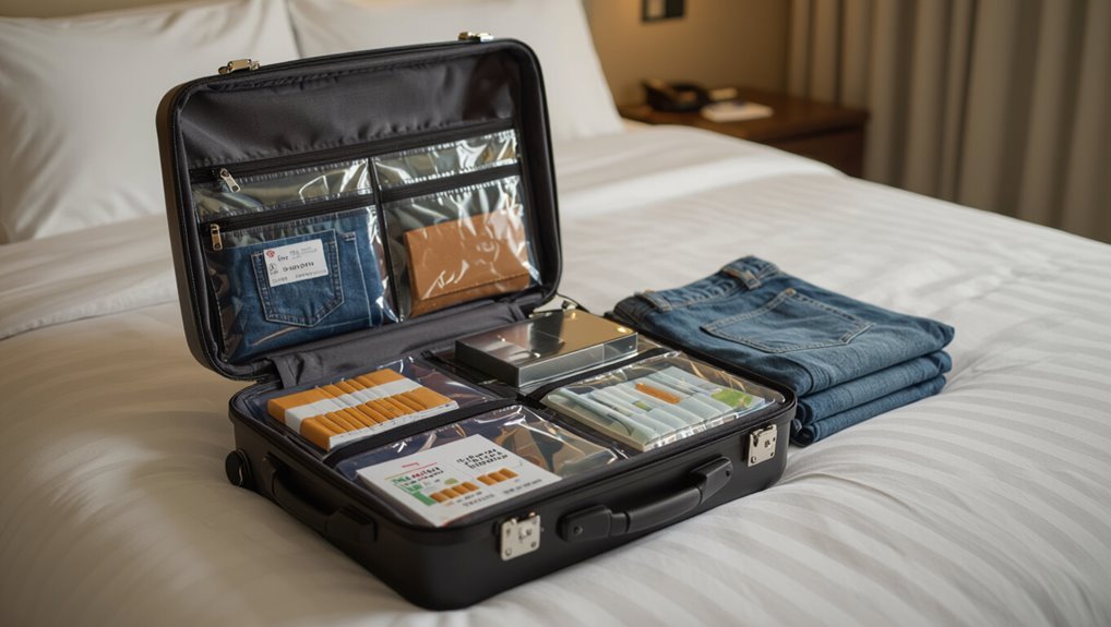 pack cigarettes securely declare