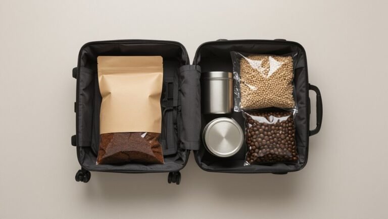 pack coffee securely checked