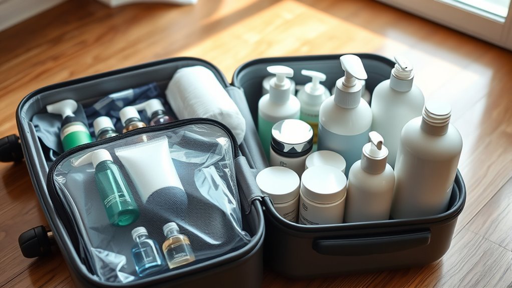 pack cosmetics safely checked