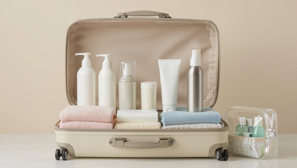 pack hair products safely