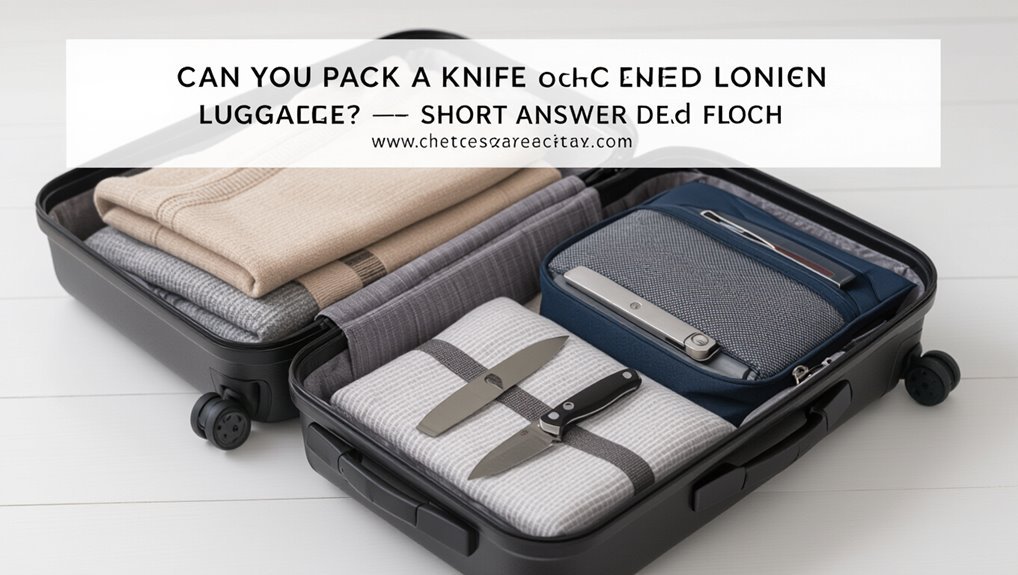 pack knives securely checked