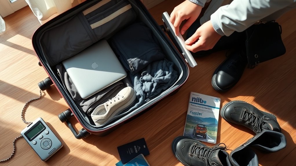 pack light for long trips