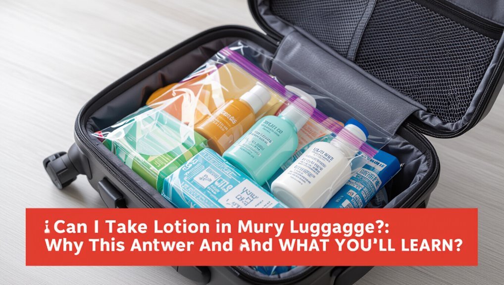 packing lotions for travel