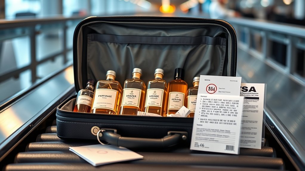 perfumes in checked baggage