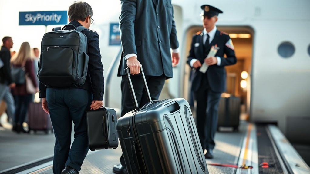 priority boarding and checks