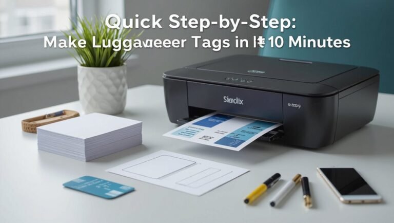 quick diy luggage tags