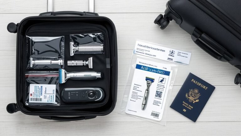 razor travel guidelines checklist