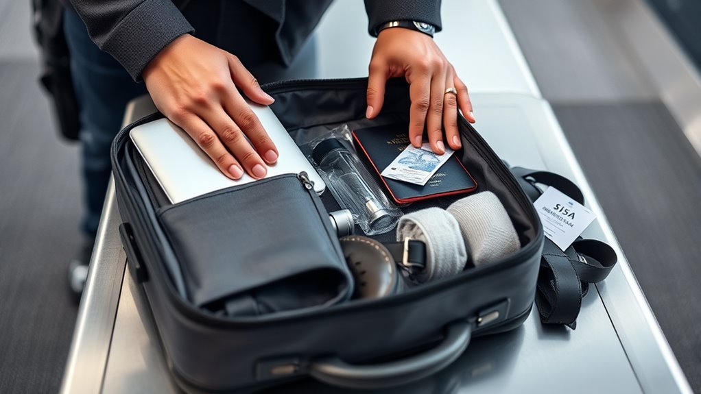 remove electronics and accessories