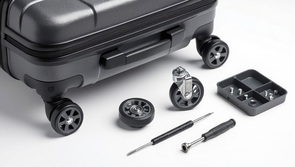 replace samsonite wheels checklist