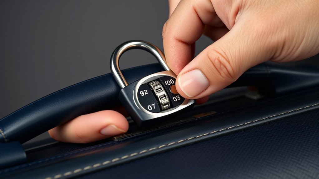 reset lock combination procedure