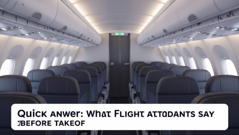 safety announcements before takeoff