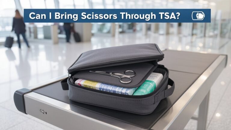 scissors under four inches allowed