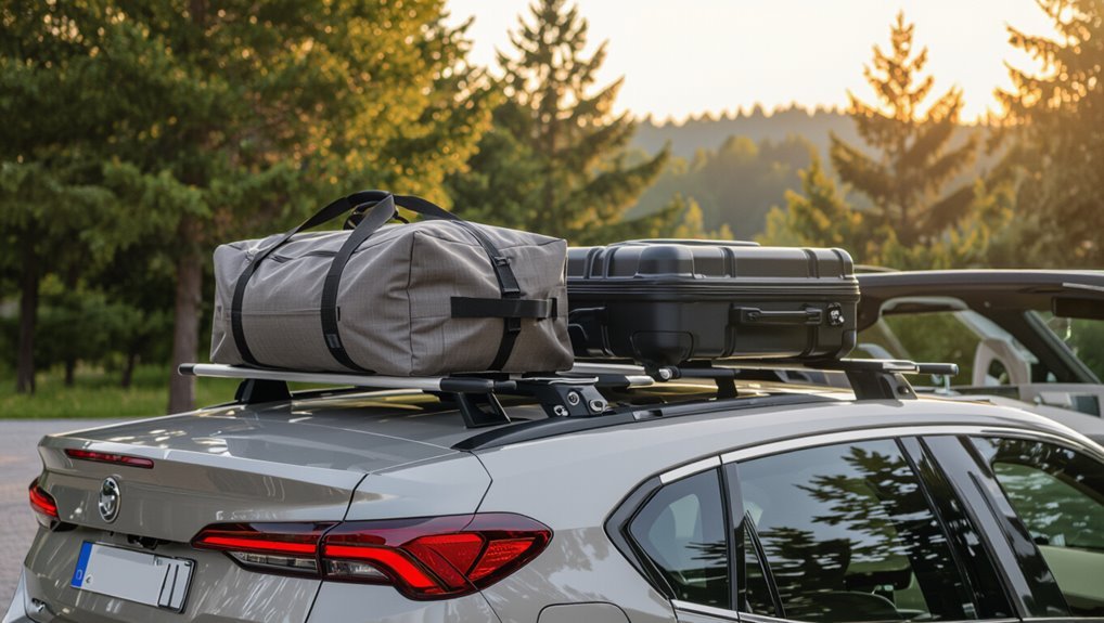 secure roof luggage properly