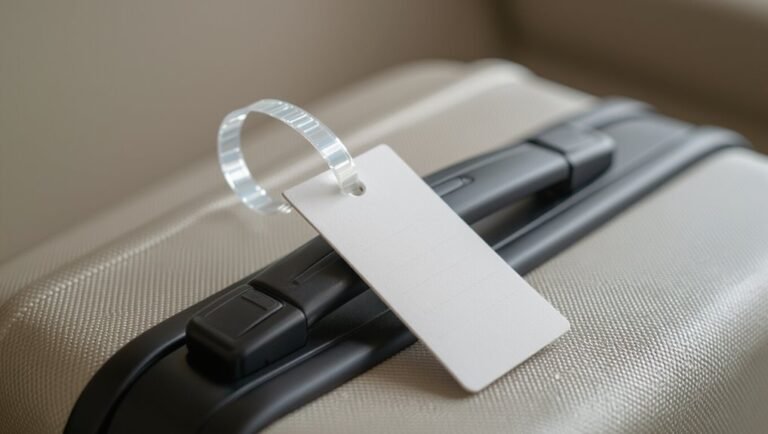 securely attach luggage tag