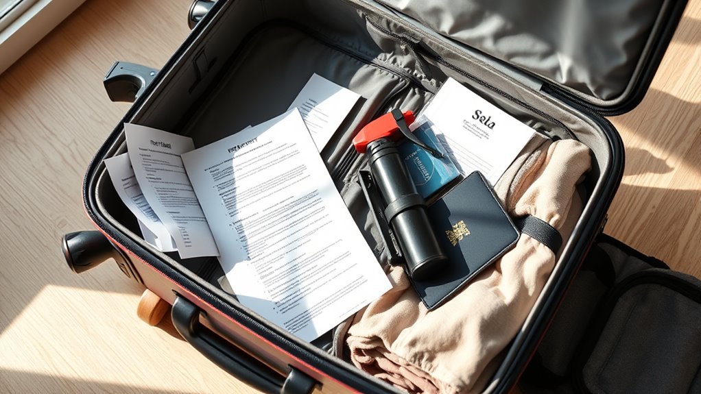 securely pack pepper spray