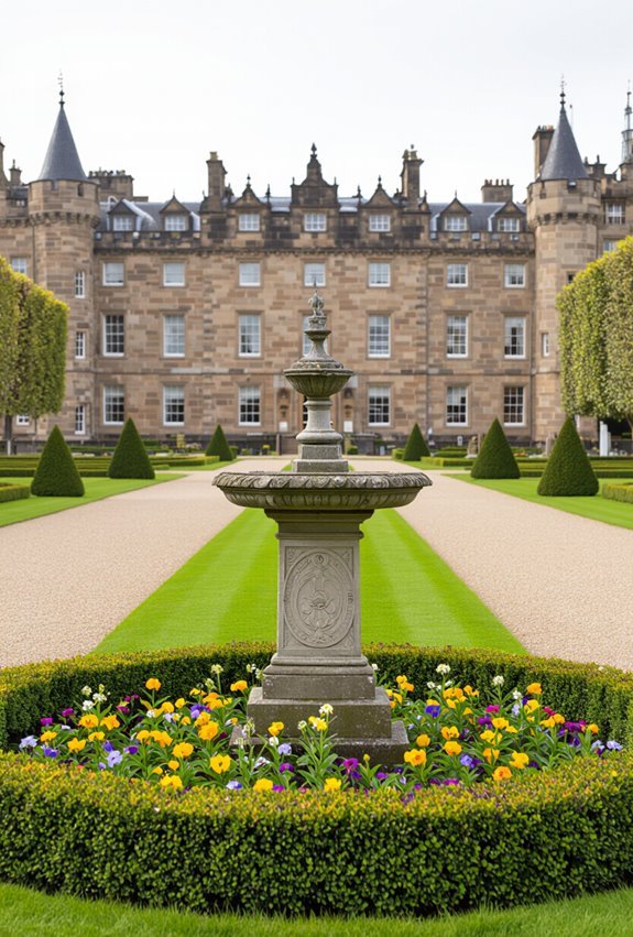 serene royal garden stroll