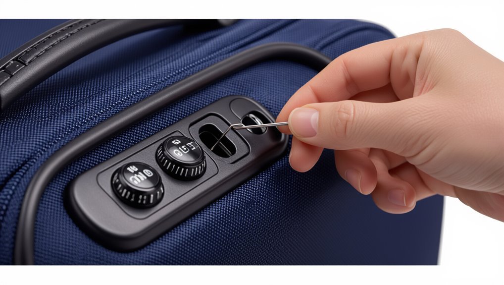 set travelpro lock combination