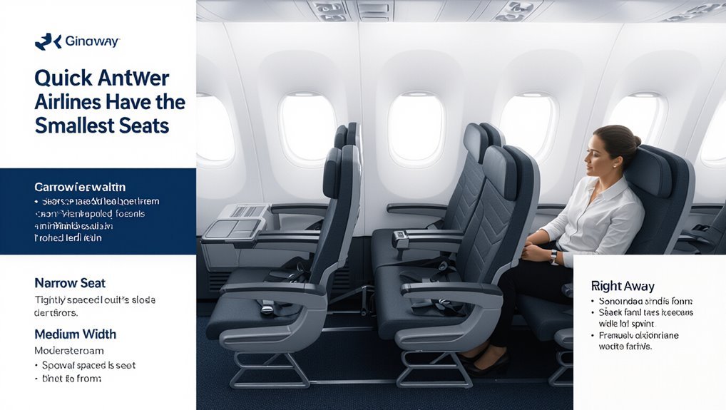 smallest seats least comfort