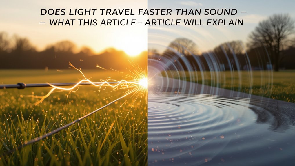 speed comparison light vs sound