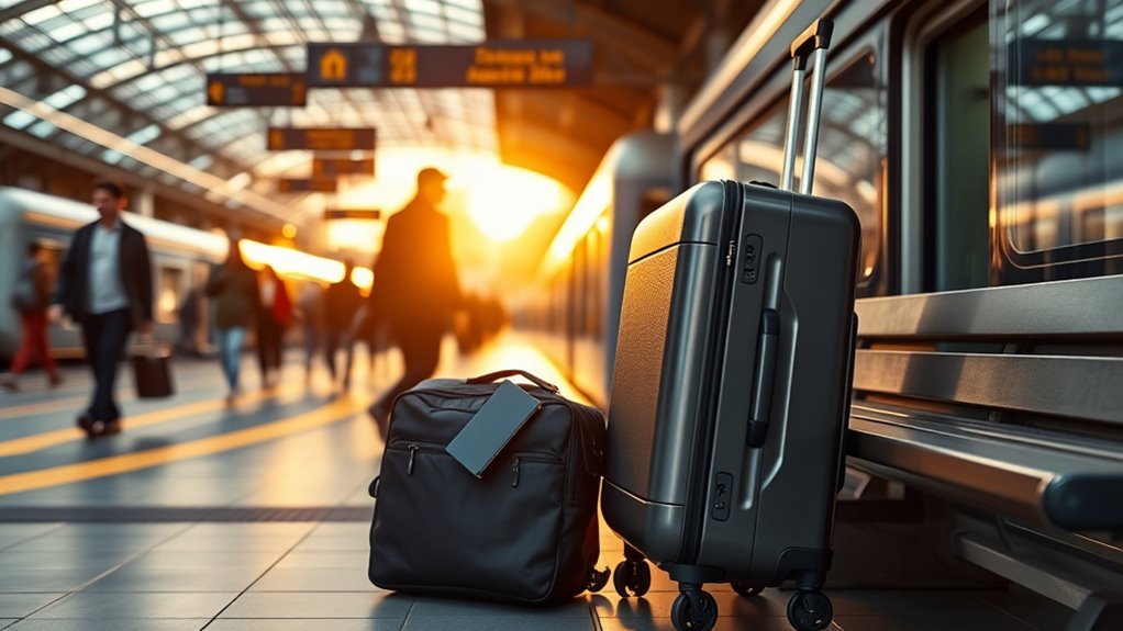 standard train carry on dimensions