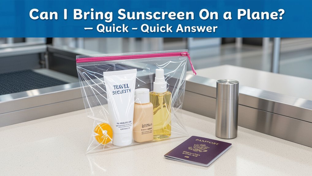 sunscreen packing guidelines apply