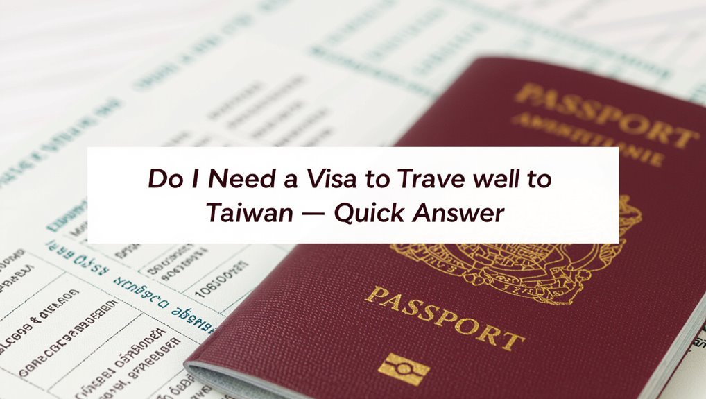 taiwan visa requirements vary