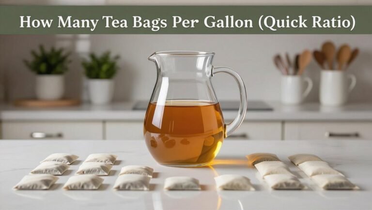 tea bags per gallon