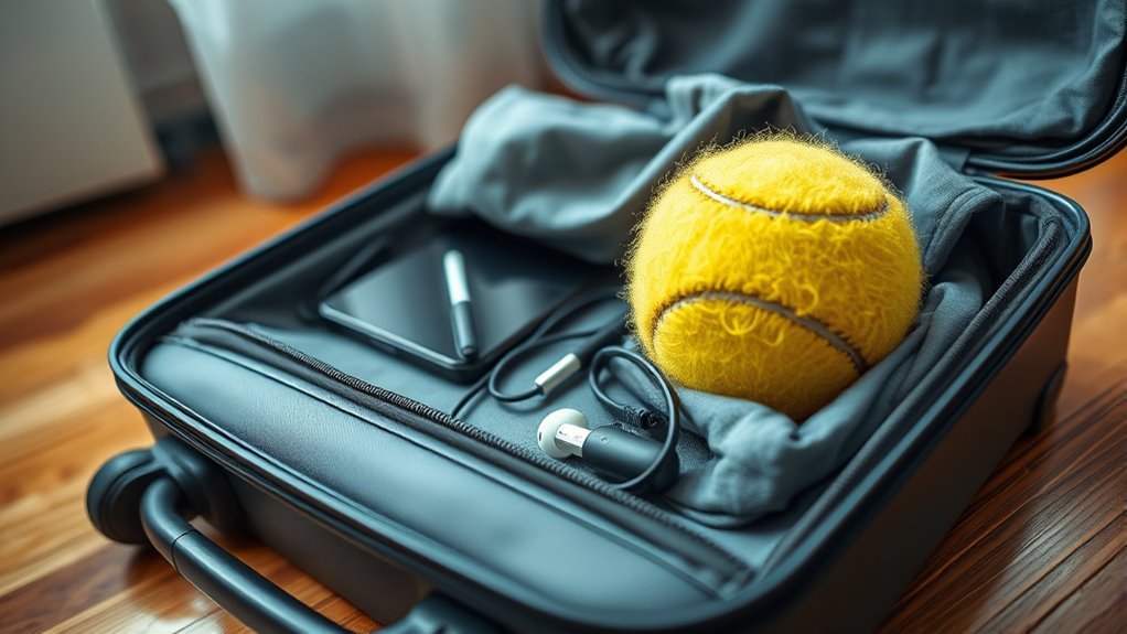 tennis ball protective cushion