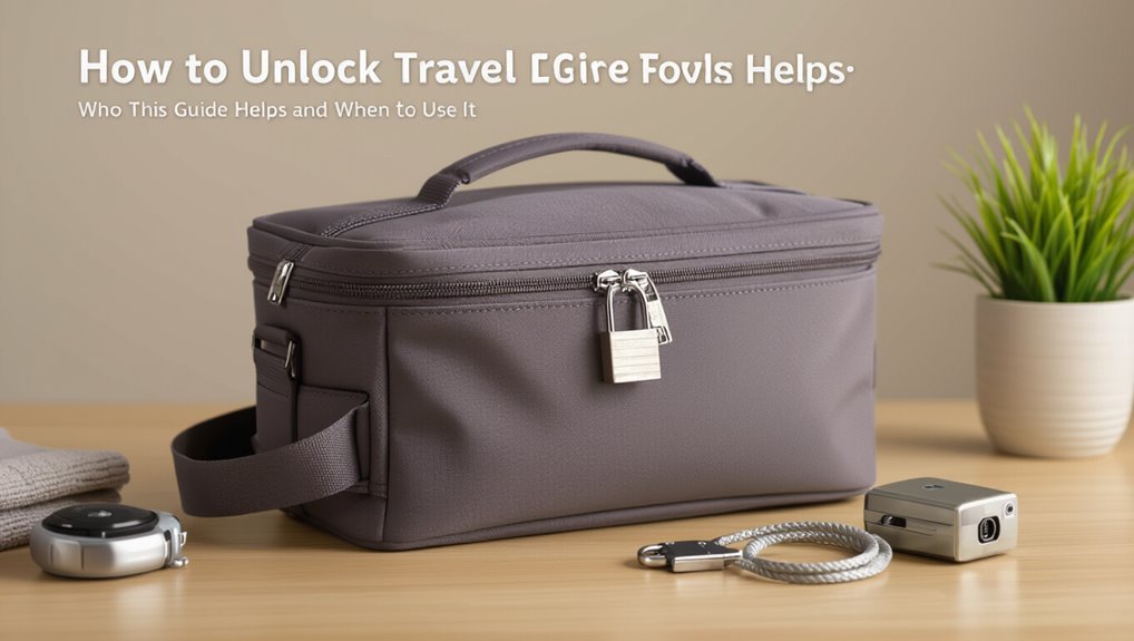 travel bag lock assistance