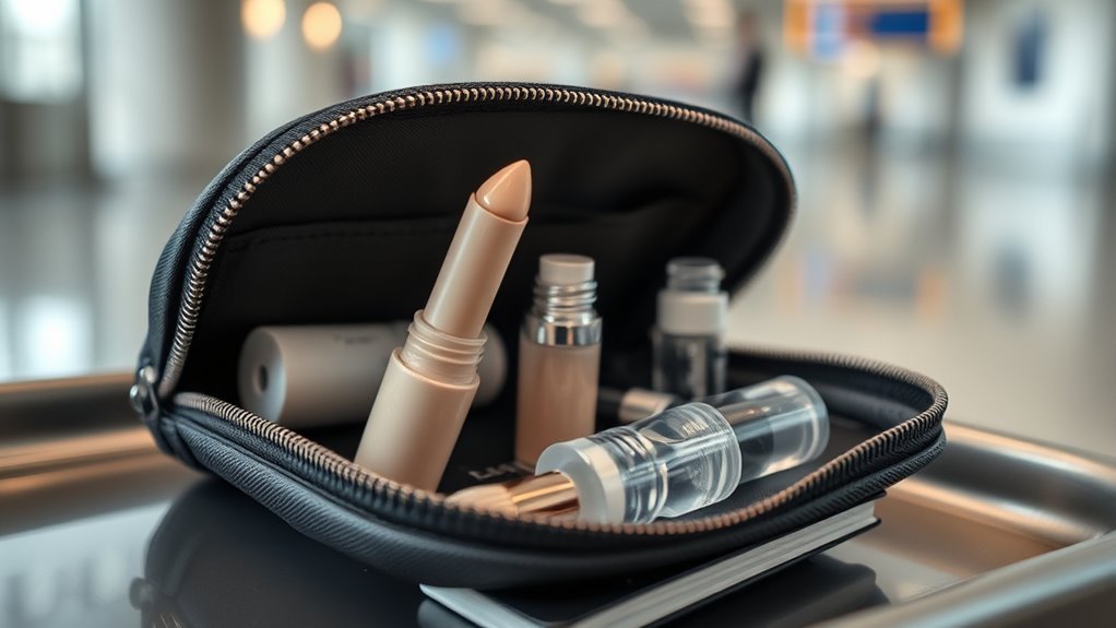 travel makeup packing tips