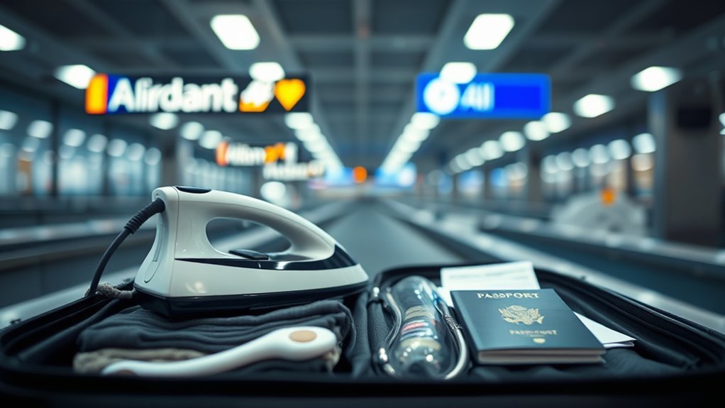 travel restrictions for flat irons