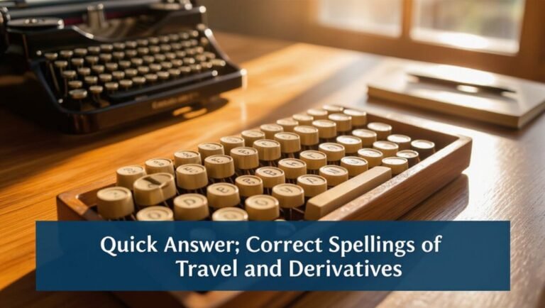 travel spelling variations explained