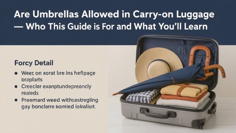 travel umbrella carry on guide