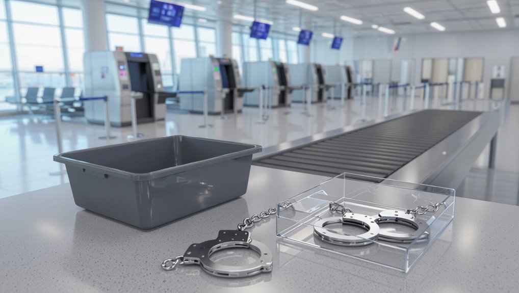 tsa detains police arrests