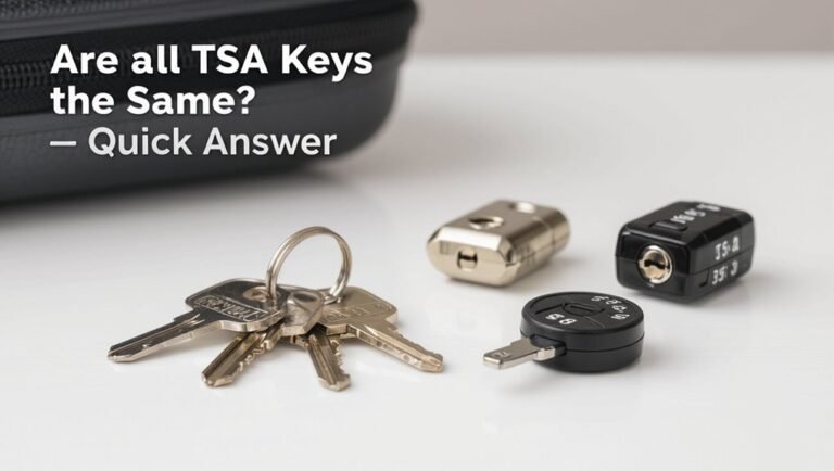 tsa keys vary by manufacturer