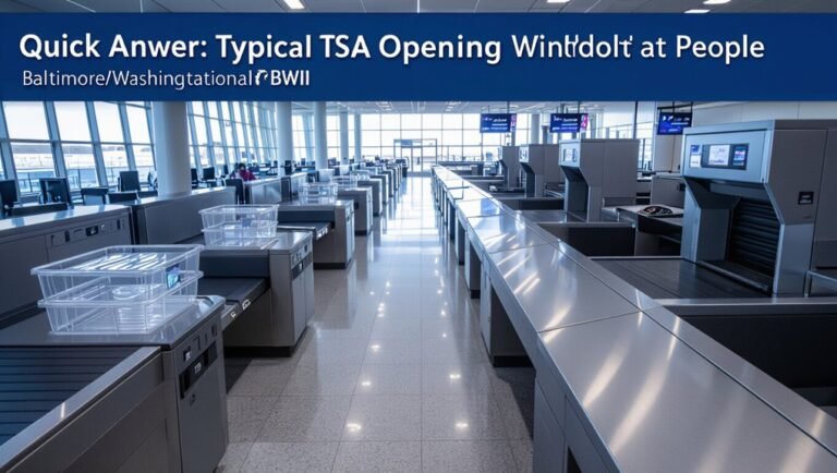 tsa opening times vary