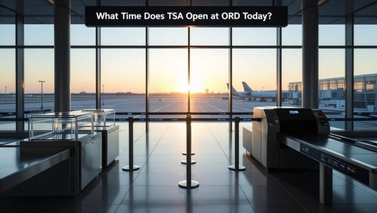 tsa opens 4 00 5 00 am